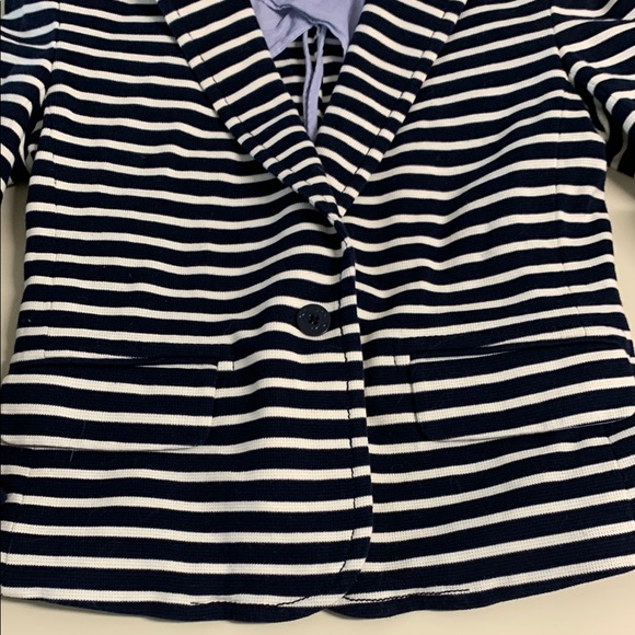 Tory Burch Navy Striped Blazer xs - Picture 3 of 3